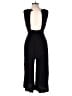 Good Luck Gem 100% Cotton Solid Black Jumpsuit Size L - photo 2