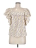 Fate Yellow Short Sleeve Blouse Size M - photo 1