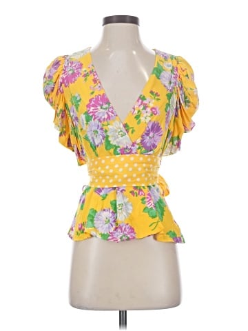 Zara TRF Short Sleeve Blouse (view 1)