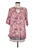 Intro 100% Rayon Pink 3/4 Sleeve Blouse Size M - photo 1
