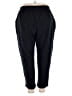 Roaman's Solid Black Track Pants Size 30 (3X) - photo 2