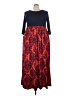 Janette Plus Red Casual Dress Size 3X - photo 1