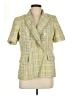 Maison d' Amelie 100% Polyester Tweed Yellow Blazer Size M - photo 1
