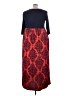 Janette Plus Red Casual Dress Size 3X - photo 2