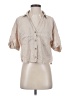 Zara Tan 3/4 Sleeve Button-Down Shirt Size S - photo 1