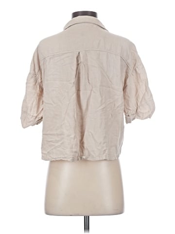 Zara 3/4 Sleeve Button-Down Shirt (view 2)