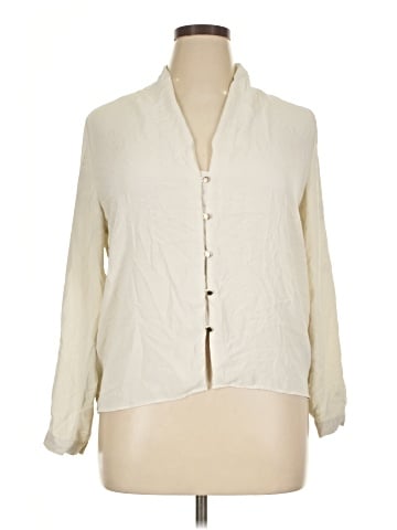 Zara Basic Long Sleeve Blouse (view 1)