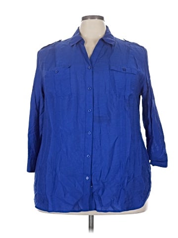 DressBarn 3/4 Sleeve Button-Down Shirt (view 1)