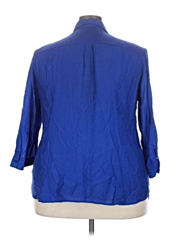 DressBarn 3/4 Sleeve Button-Down Shirt (view 2)