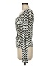 M Missoni Chevron-herringbone Silver Long Sleeve Top Size 6 - photo 5