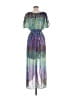 Cato 100% Polyester Print Blue Casual Dress Size 8 - photo 2