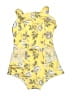Mia Joy Floral Yellow One Piece Swimsuit Size 12 - photo 1