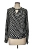 Ro & De Polka Dots Black Long Sleeve Blouse Size L - photo 1