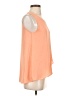 Soprano 100% Polyester Orange Sleeveless Top Size S - photo 4