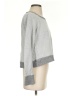 A.L.C. 100% Cotton Metallic Gray Pullover Sweater Size S - photo 4