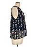 Halogen 100% Polyester Blue Sleeveless Blouse Size L - photo 4