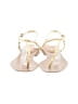 Veronica Beard 100% Leather Gold Sandals Size 7 - photo 2