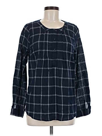 Skies Are Blue Long Sleeve Blouse (view 1)