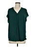 Maison d' Amelie 100% Polyester Green Short Sleeve Blouse Size M - photo 1