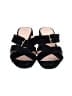 J.Crew 100% Leather Black Sandals Size 9 1/2 - photo 2