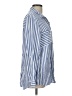 BeachLunchLounge Stripes Blue Long Sleeve Button-Down Shirt Size L - photo 4