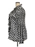 Ashley Stewart 100% Polyester Graphic Black Silver Long Sleeve Blouse Size 20 Plus - photo 5