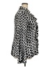 Ashley Stewart 100% Polyester Graphic Black Silver Long Sleeve Blouse Size 20 Plus - photo 4