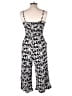 As U Wish 100% Rayon Graphic Black Jumpsuit Size L - photo 2