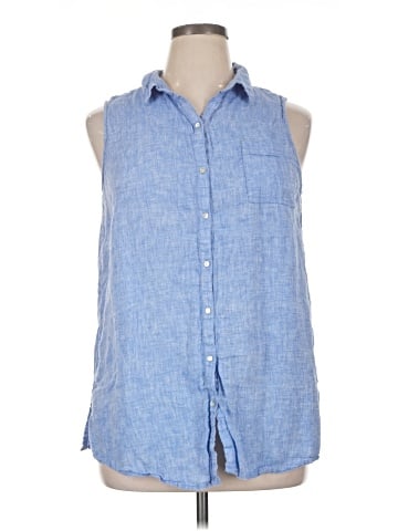 Jones & Co Sleeveless Button-Down Shirt (view 1)