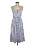 Angashion Stripes Blue Casual Dress Size M - photo 1
