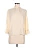 FRAME 100% Silk Ivory 3/4 Sleeve Silk Top Size M - photo 1