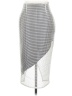 Boulee 100% Polyester Houndstooth Silver Formal Skirt Size 2 - photo 1
