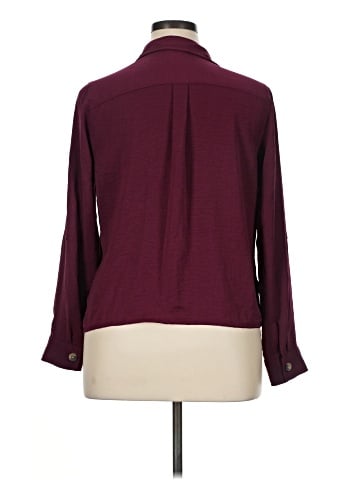 New Directions Long Sleeve Button-Down Shirt (view 2)