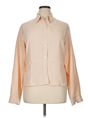 AKA Eddie Bauer Long Sleeve Silk Top (view 1)