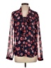 Karl Lagerfeld Paris 100% Polyester Blue Long Sleeve Blouse Size S - photo 1