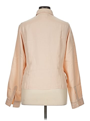 AKA Eddie Bauer Long Sleeve Silk Top (view 2)