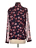 Karl Lagerfeld Paris 100% Polyester Blue Long Sleeve Blouse Size S - photo 2
