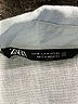 Zara Blue Long Sleeve Button-Down Shirt Size M - photo 7
