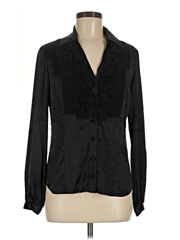 Etcetera Long Sleeve Silk Top (view 1)