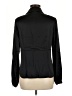 Etcetera Black Long Sleeve Silk Top Size 8 - photo 2