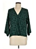 Veronica M. 100% Polyester Green 3/4 Sleeve Blouse Size M - photo 1