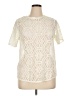 Banana Republic 100% Polyester Ivory Short Sleeve Turtleneck Size XL - photo 1