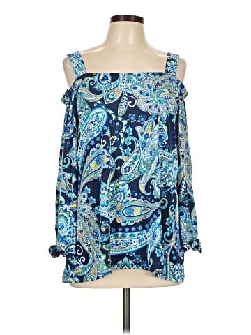 Slinky Brand 3/4 Sleeve Blouse (view 1)