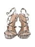 Sam Edelman 100% Leather Animal Print Silver Sandals Size 8 - photo 2