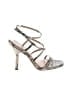 Sam Edelman 100% Leather Animal Print Silver Sandals Size 8 - photo 1