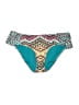 BECCA® by Rebecca Virtue Print Teal Swimsuit Bottoms Size S - photo 1