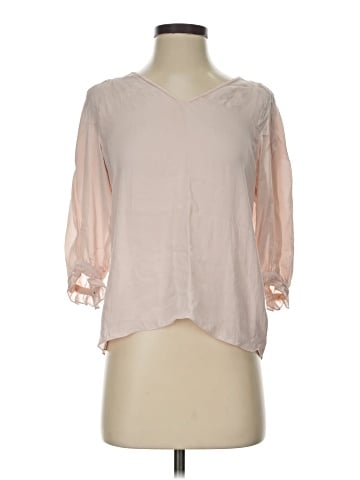 Rebecca Taylor 3/4 Sleeve Silk Top (view 1)