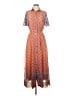 Gretchen Scott Designs 100% Polyester Paisley Orange Casual Dress Size XS - photo 1