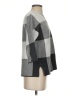 Max Studio Checkered-gingham Color Block Gray Pullover Sweater Size S - photo 4
