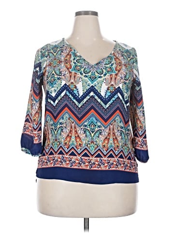 Renee C. 3/4 Sleeve Blouse (view 1)